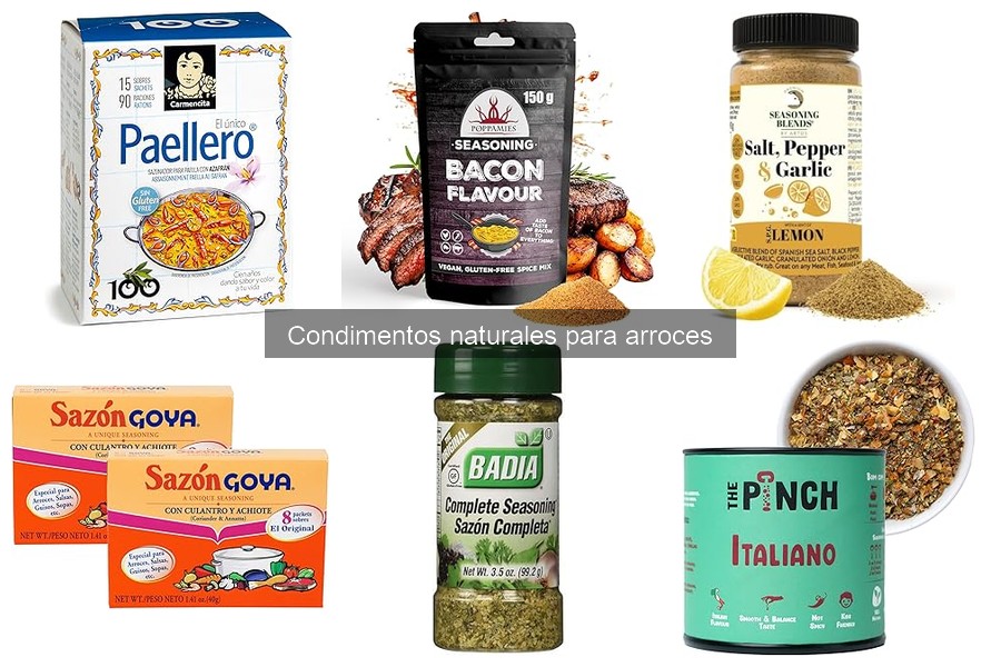 Diferencias entre condimentos naturales y artificiales para arroces