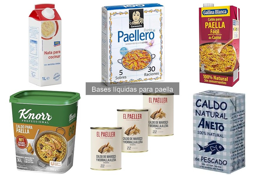 Dónde comprar bases líquidas para paella: tiendas y precios