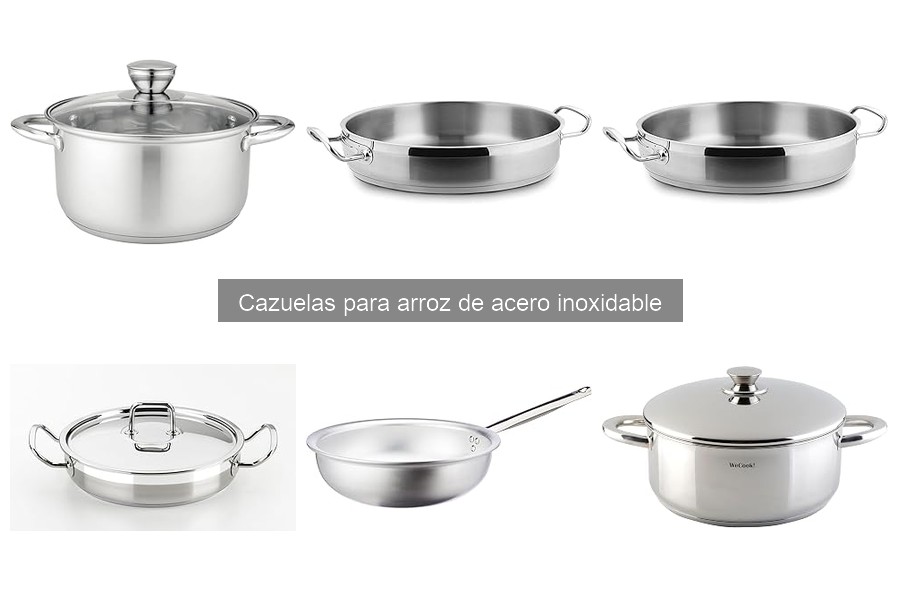 Dónde comprar cazuelas para arroz de acero inoxidable y ofertas