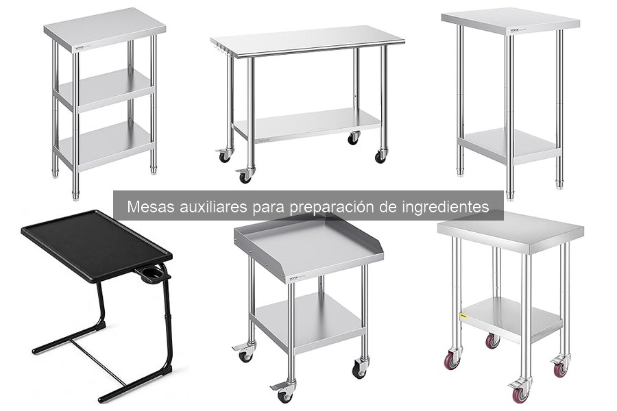 Errores comunes al elegir mesas auxiliares de cocina