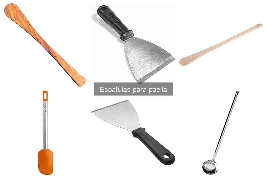 Espátulas para paella aptas para cocinas de inducción