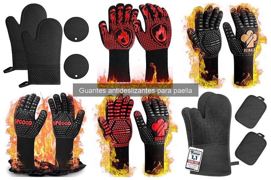 Guía de compra de guantes antideslizantes para paella