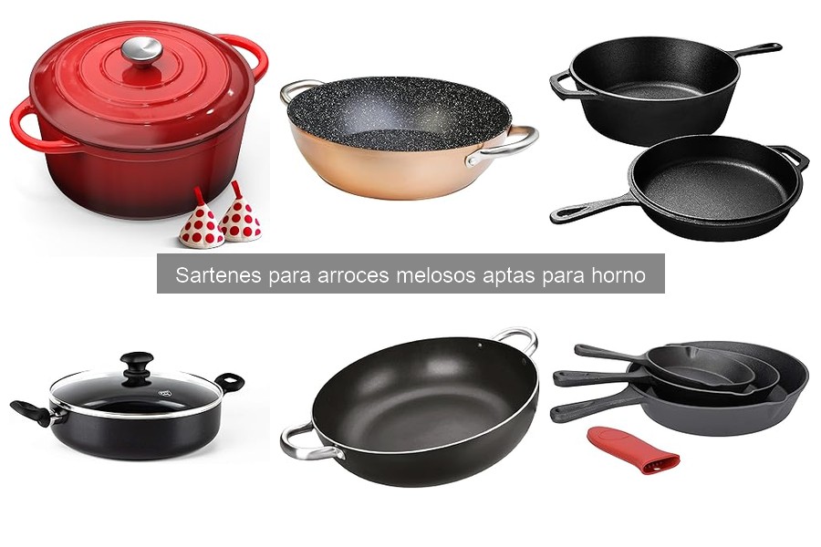 Guía de compra de sartenes para arroces melosos aptas para horno