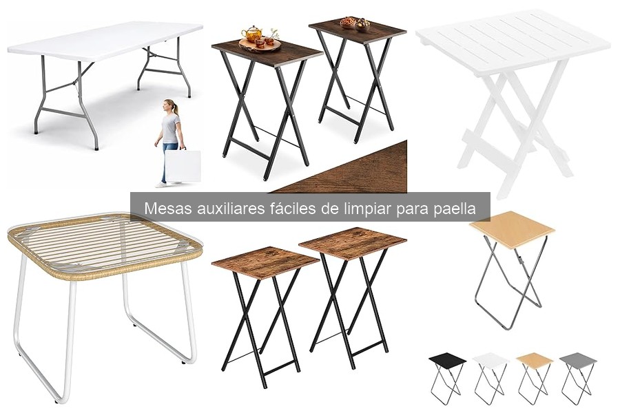 Guía de compra: Mesas auxiliares fáciles de limpiar para paella