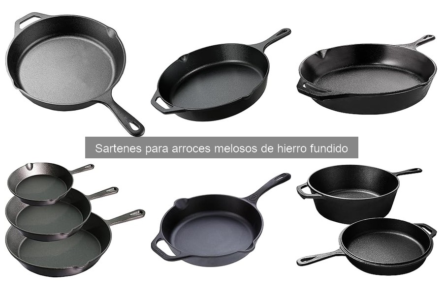 Guía para elegir la mejor sartén de hierro fundido para arroces melosos