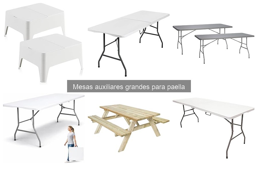 Guía para elegir la mesa auxiliar ideal para paella