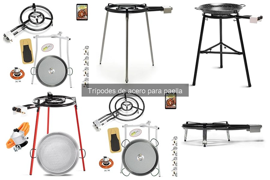 Guía práctica para instalar un trípode de acero para paella