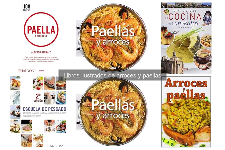 Ilustraciones Esenciales en Libros de Arroces y Paellas