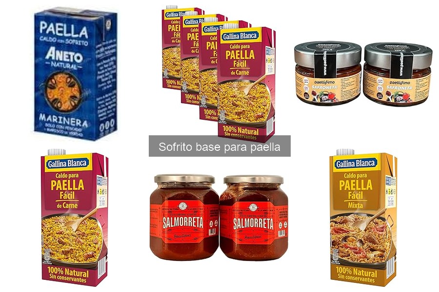 Ingredientes del sofrito base para paella: Beneficios y propiedades