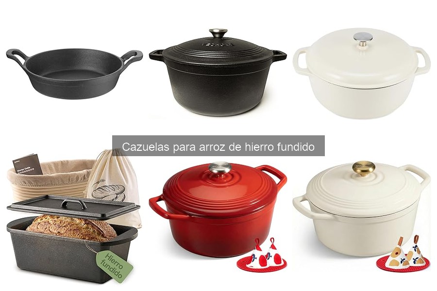 La mejor cazuela de hierro fundido para preparar arroz