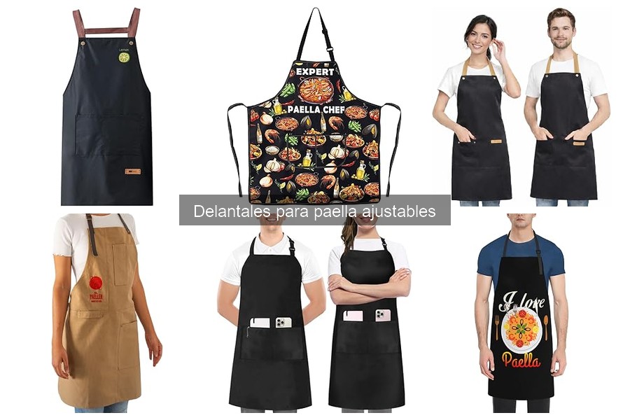 Mantenimiento y limpieza de delantales para paella ajustables