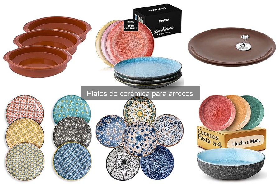 Mantenimiento y limpieza de platos de cerámica para arroces