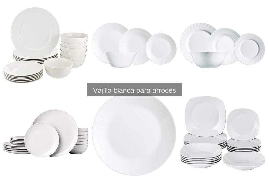 Mantenimiento y limpieza de vajilla blanca para arroces