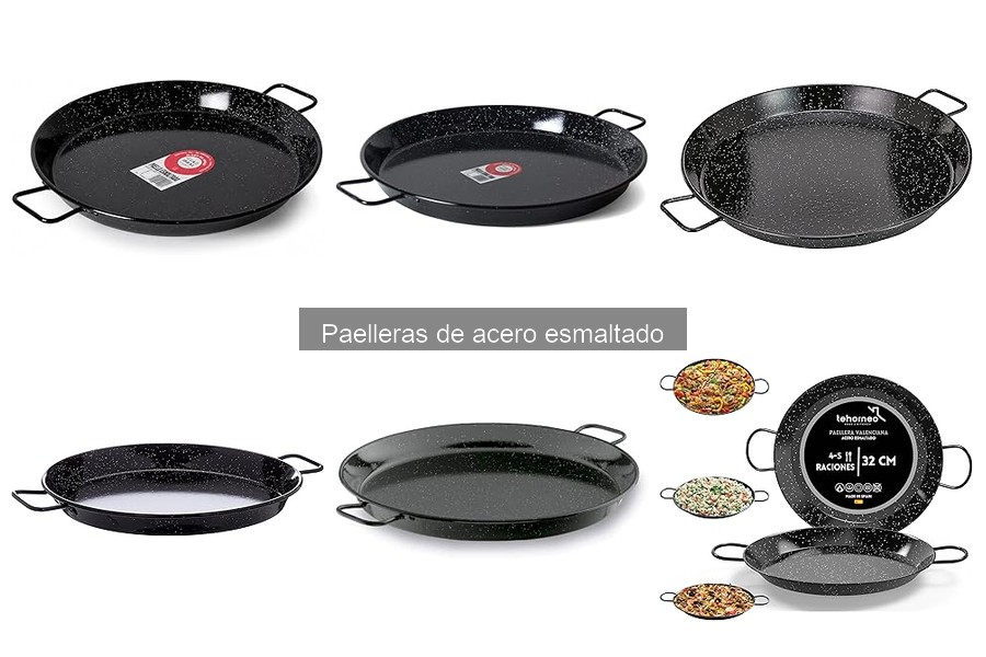 Mejores accesorios para paelleras de acero esmaltado