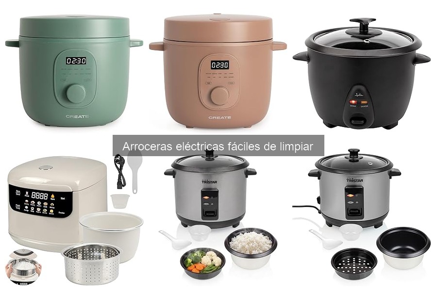 Mejores arroceras eléctricas fáciles de limpiar para principiantes