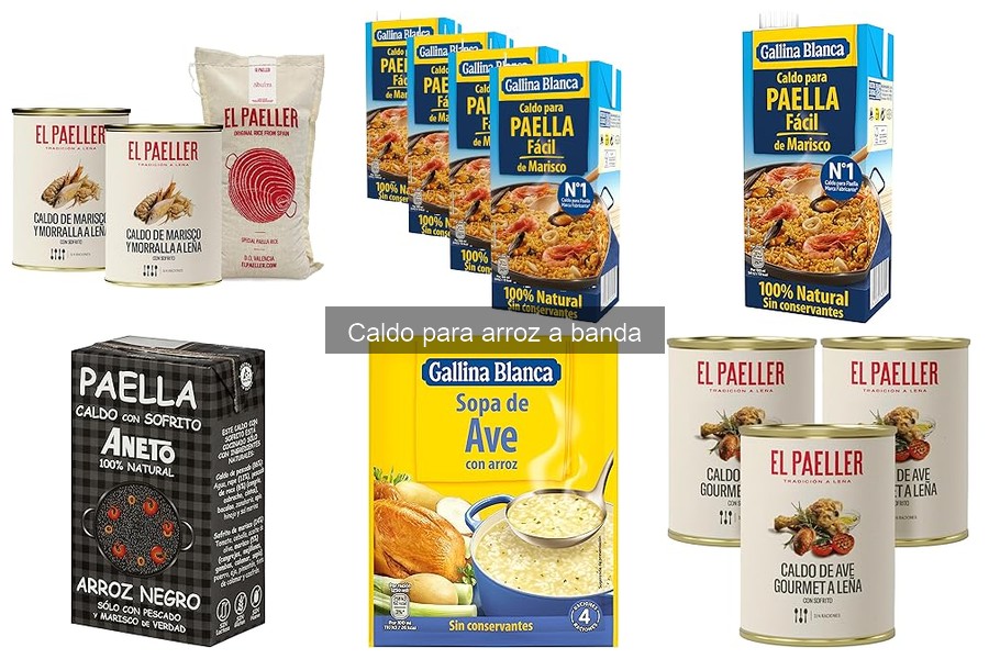 Mejores caldos para arroz a banda: marcas comparadas