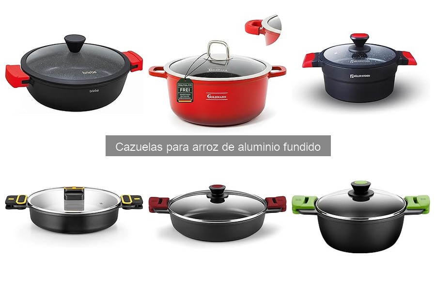 Mejores cazuelas de aluminio fundido para hacer paella