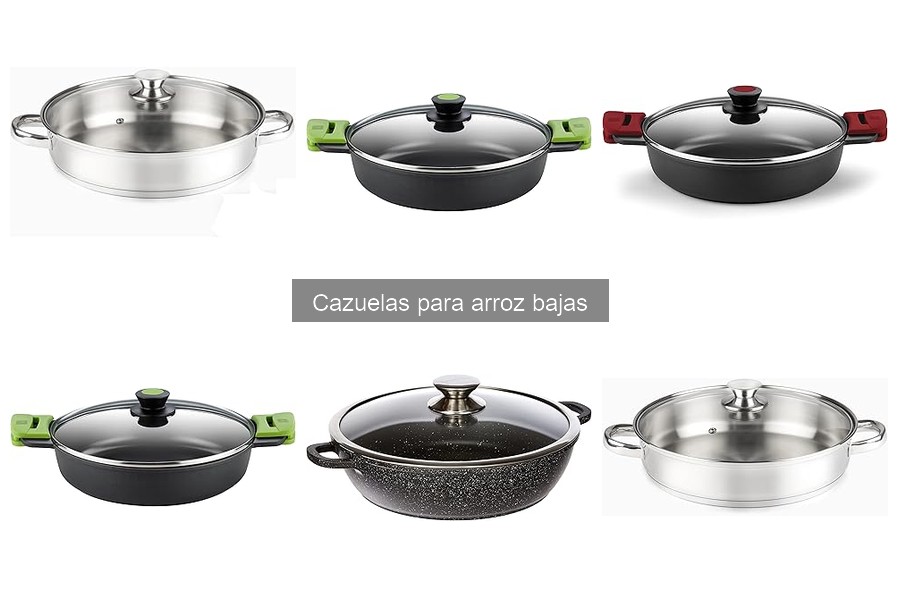 Mejores cazuelas para arroz bajas: comparativa 2023
