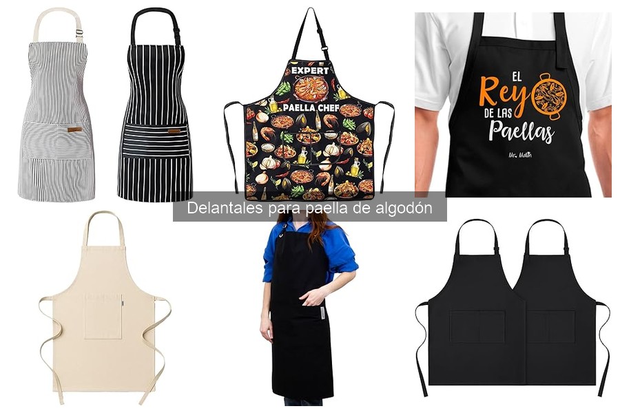 Mejores delantales de algodón para paella comparativa 2023