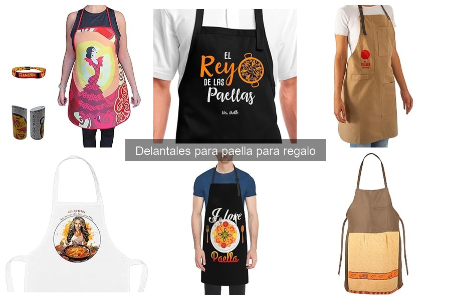 Mejores delantales para paella como regalo: comparativa 2023