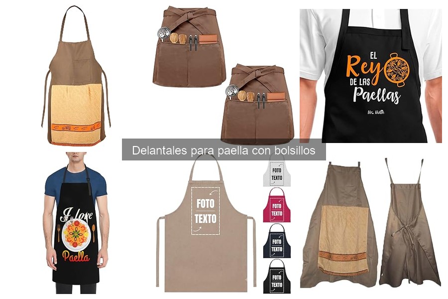 Mejores delantales para paella con bolsillos en 2023