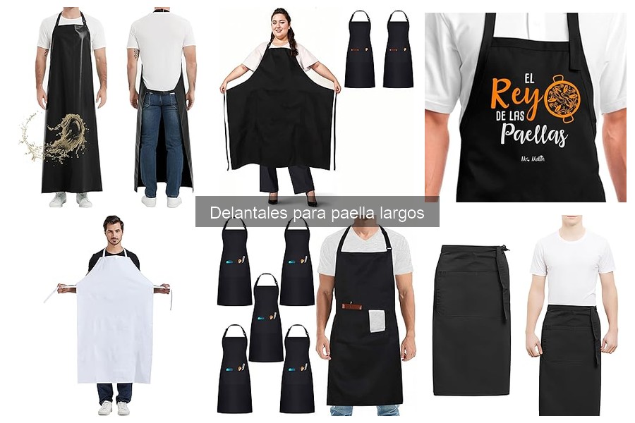 Mejores delantales para paella largos para cocineros aficionados