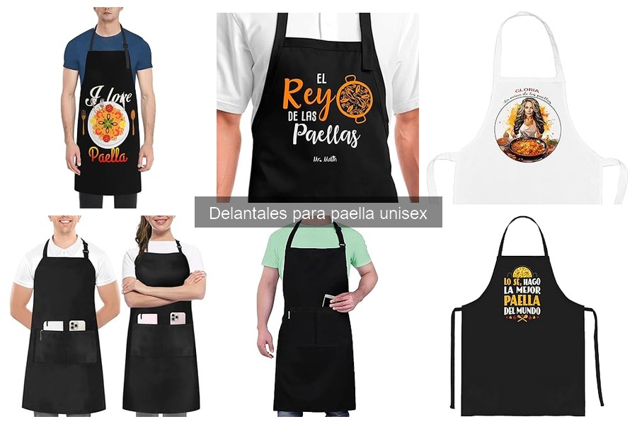 Mejores delantales para paella unisex en 2023: comparativa