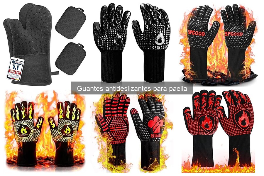 Mejores guantes antideslizantes para hacer paella 2023