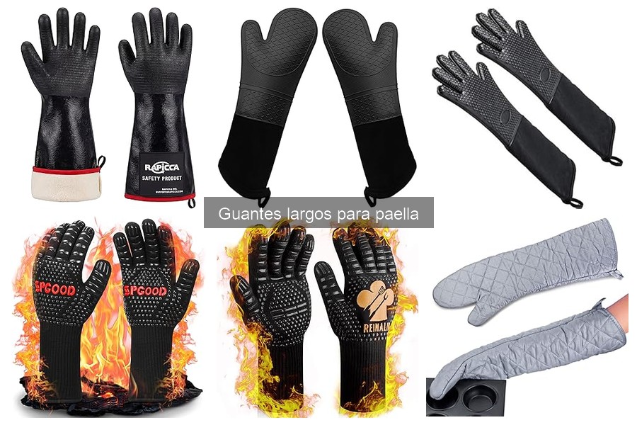 Mejores guantes largos para hacer paella: comparativa 2023