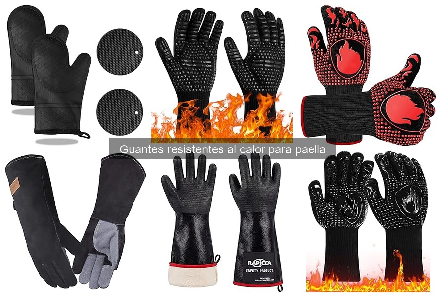Mejores guantes resistentes al calor para paella: guía de compra
