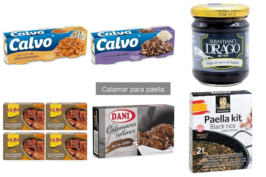 Mejores marcas de calamar para paella: comparación y calidad