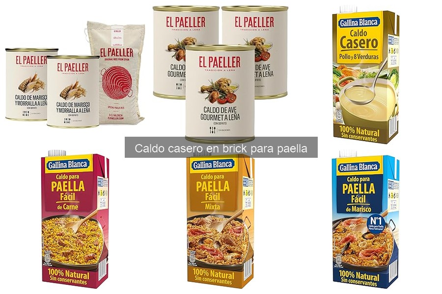 Mejores marcas de caldo en brick para paella 2023