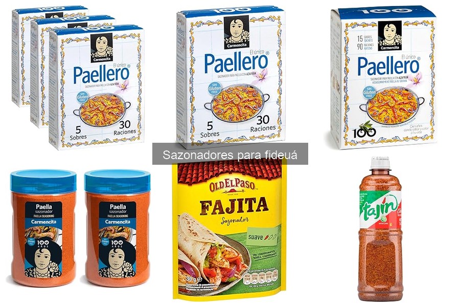 Mejores marcas de sazonadores para fideuá: comparación detallada