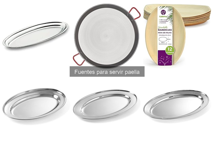 Mejores ofertas y precios de fuentes para servir paella