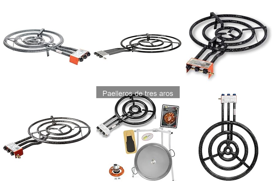 Mejores paelleros de tres aros para cocinar en casa