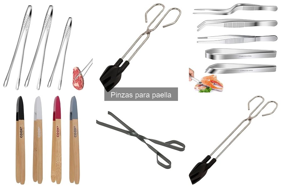Mejores pinzas para paella: comparativa de marcas y modelos