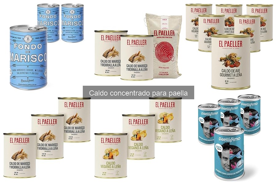 Mejores precios de caldo concentrado para paella