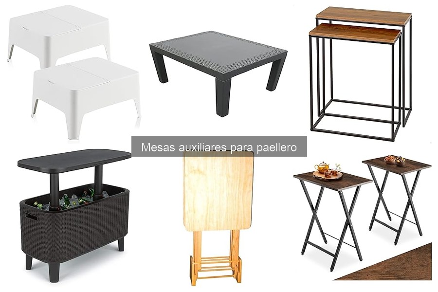 Mejores precios de mesas auxiliares para paelleros y dónde comprarlas