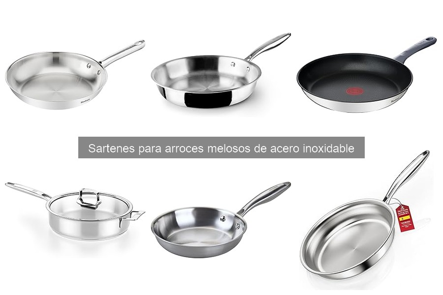 Mejores sartenes de acero inoxidable para arroces melosos 2023