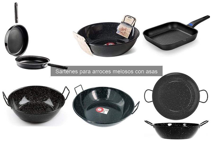 Mejores sartenes para arroces melosos con asas según usuarios
