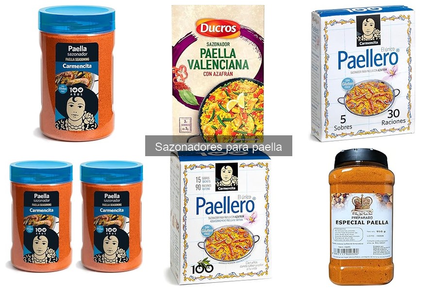 Mejores sazonadores para paella: guía de marcas y sabores