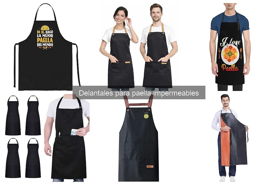 Mejores tiendas para comprar delantales impermeables para paella