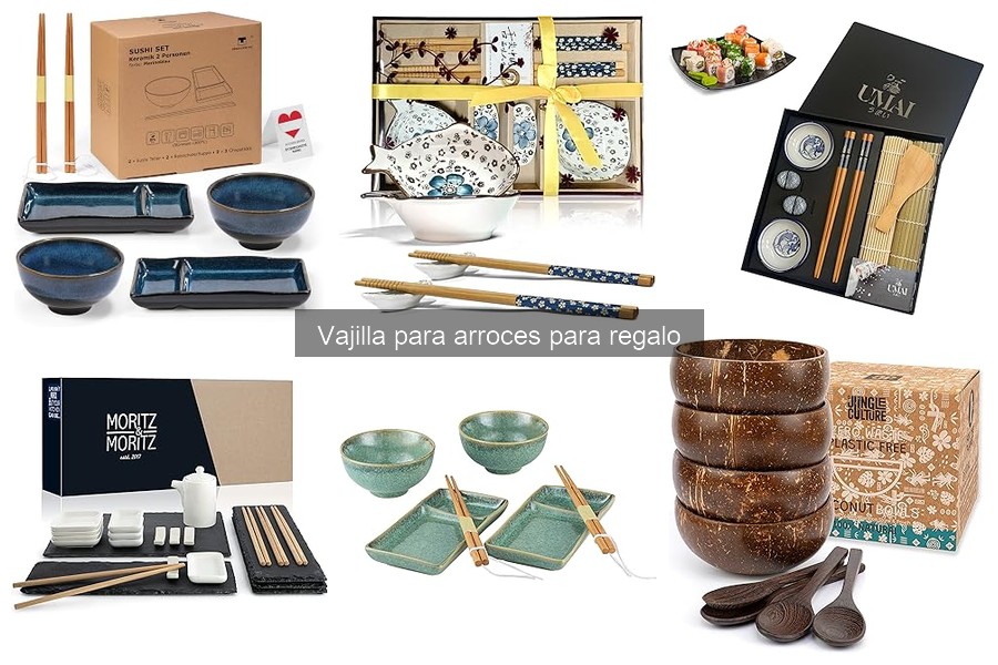 Mejores vajillas para arroces como regalo: calidad y estilo