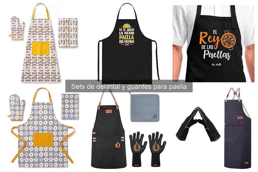 ¿Necesito un set de delantal y guantes para paella?