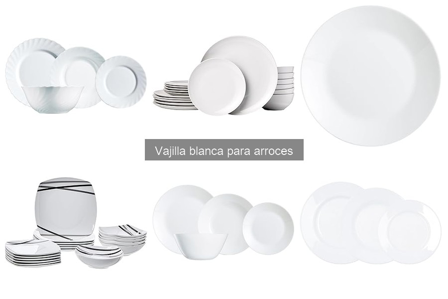 Ofertas de vajilla blanca para arroces: precios y descuentos