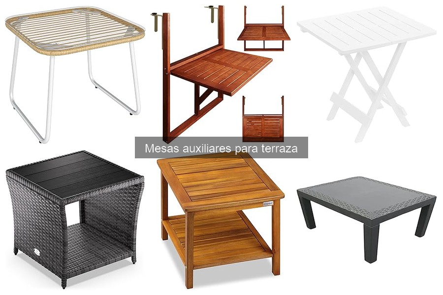 Ofertas y precios de mesas auxiliares para terraza en 2023