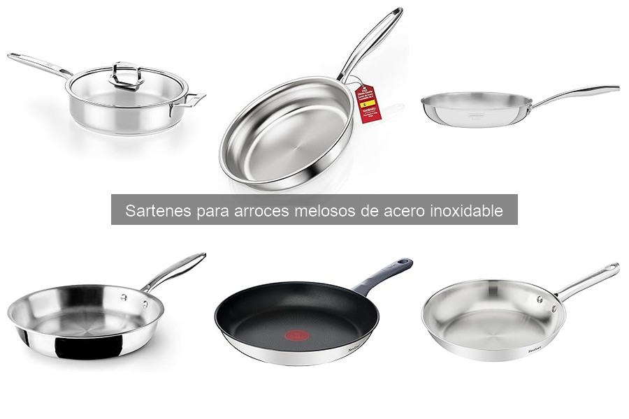 Opiniones sobre sartenes de acero inoxidable para arroces melosos