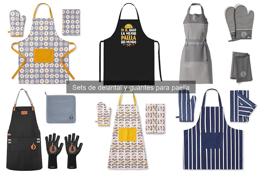 Opiniones sobre sets de delantal y guantes para paella