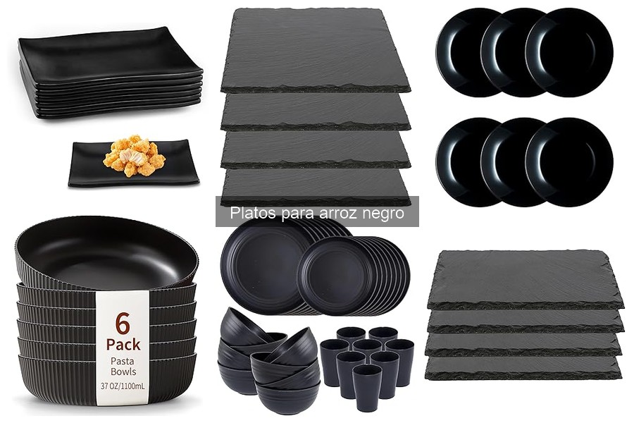 Platos para Arroz Negro con Revestimiento Antiadherente