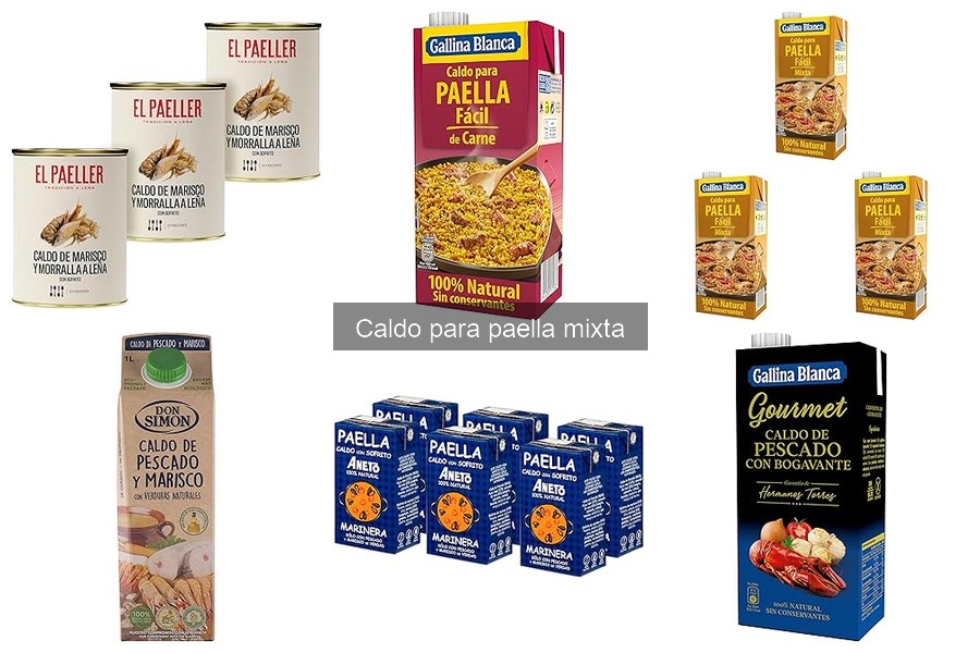 Precio del caldo para paella mixta: dónde comprar